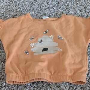 Orange Bee Hive Kids Shirt